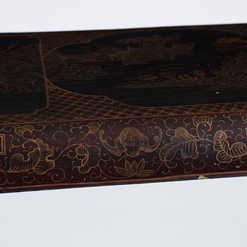 A Chinese lacquer altar table, late Qing dynasty.