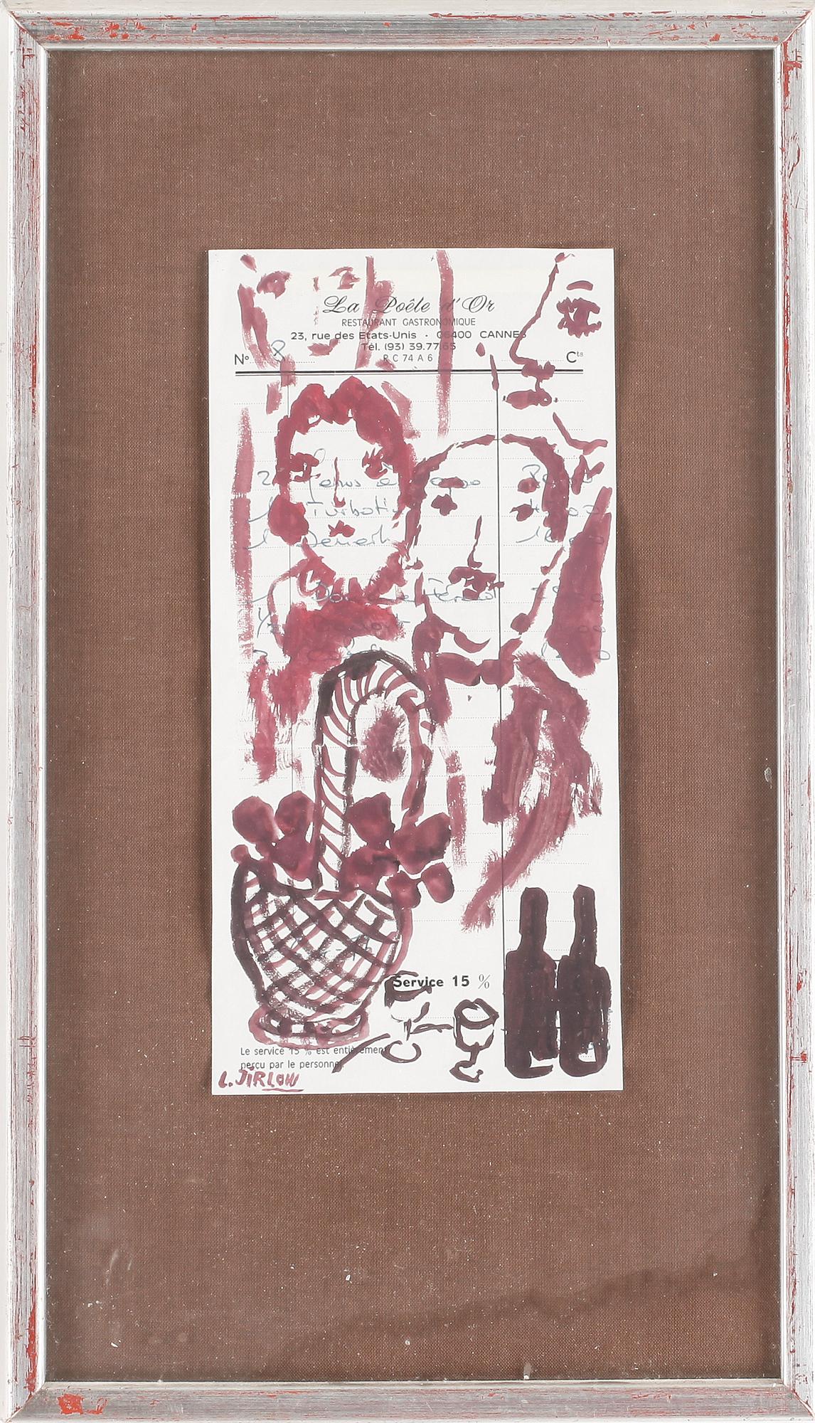 LENNART JIRLOW , akvarell på papper. Sign L. Jirlow Paris.