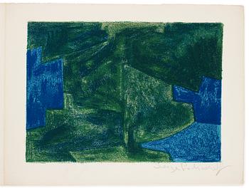 788. "Composition bleue et verte".