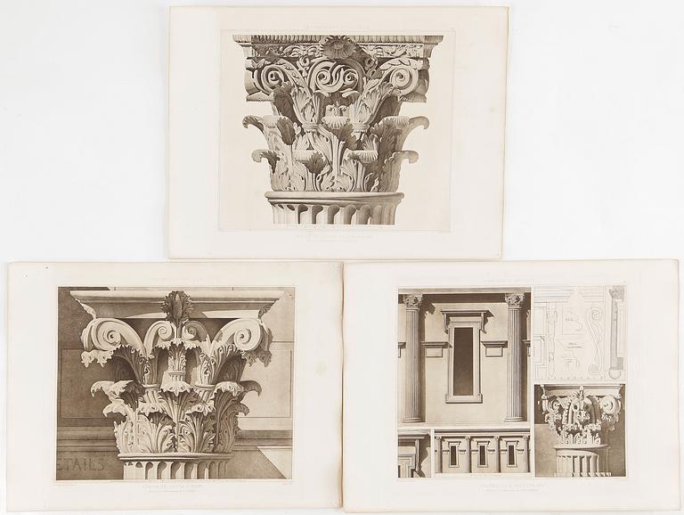 PARTI HELIOGRAVYRER, 3 st, sent 1800-tal.