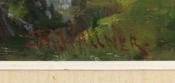 Thure Wallner, Bird at the edge of a forest.