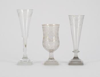 CHAMPANGESTRUTAR, glas, 2+1, 1700/1800-tal.