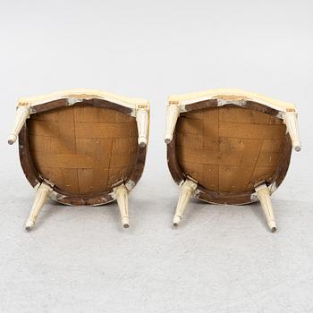 Chairs, 4 pcs, Gustavian style, around 1900.