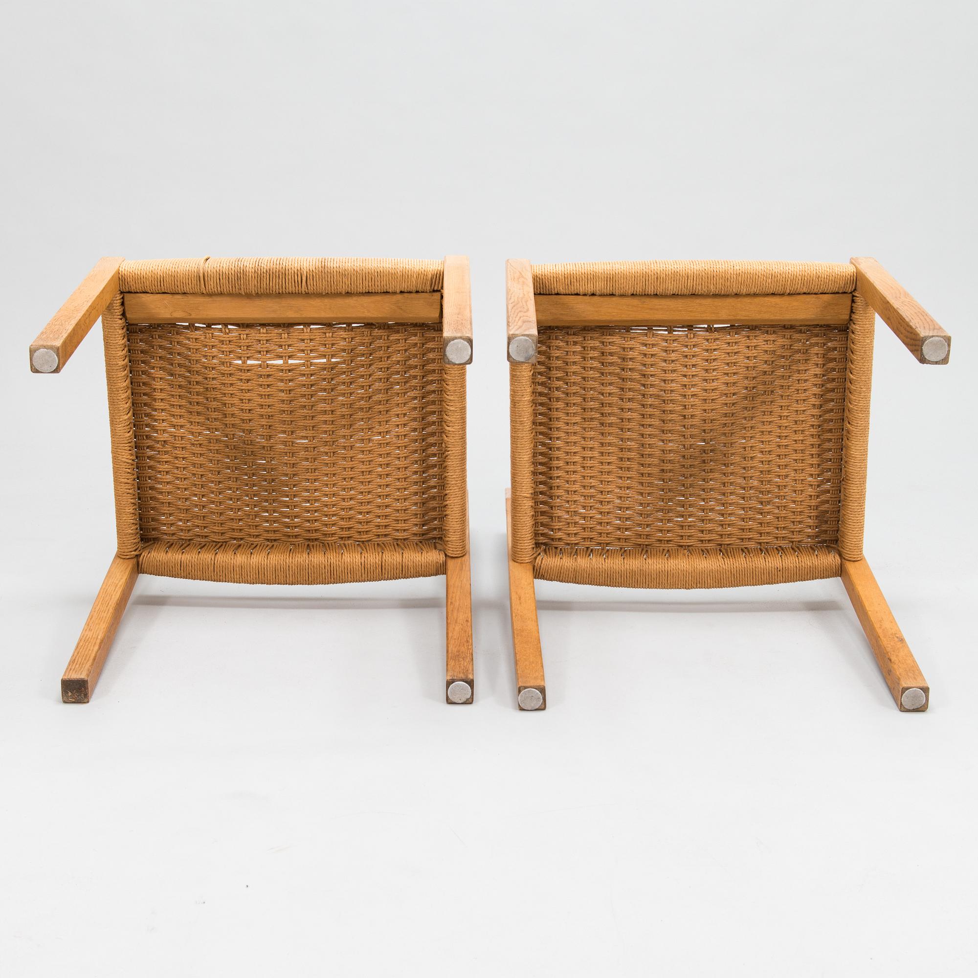 Jørgen H. Møller, six 1960's charis for J. L. Møller Models, Denmark.