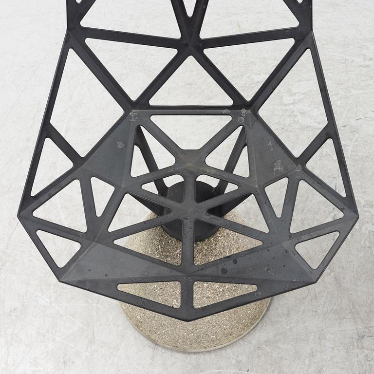 A set of two Konstantin Grcic concrete 'Chair One B' chairs for Magis, Italy, 2000s.