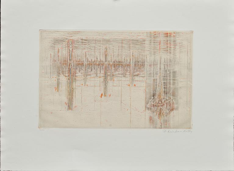 KRISHNA REDDY, färgetsning, signerad och numrerad 72/100.