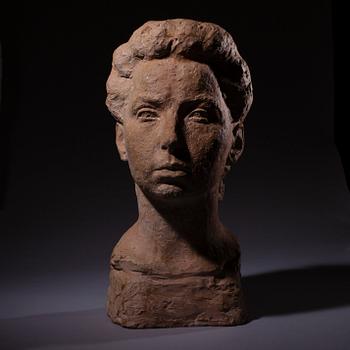 OKÄND KONSTNÄR, rödlera, signerad, daterad -47 och numrerad I/V.