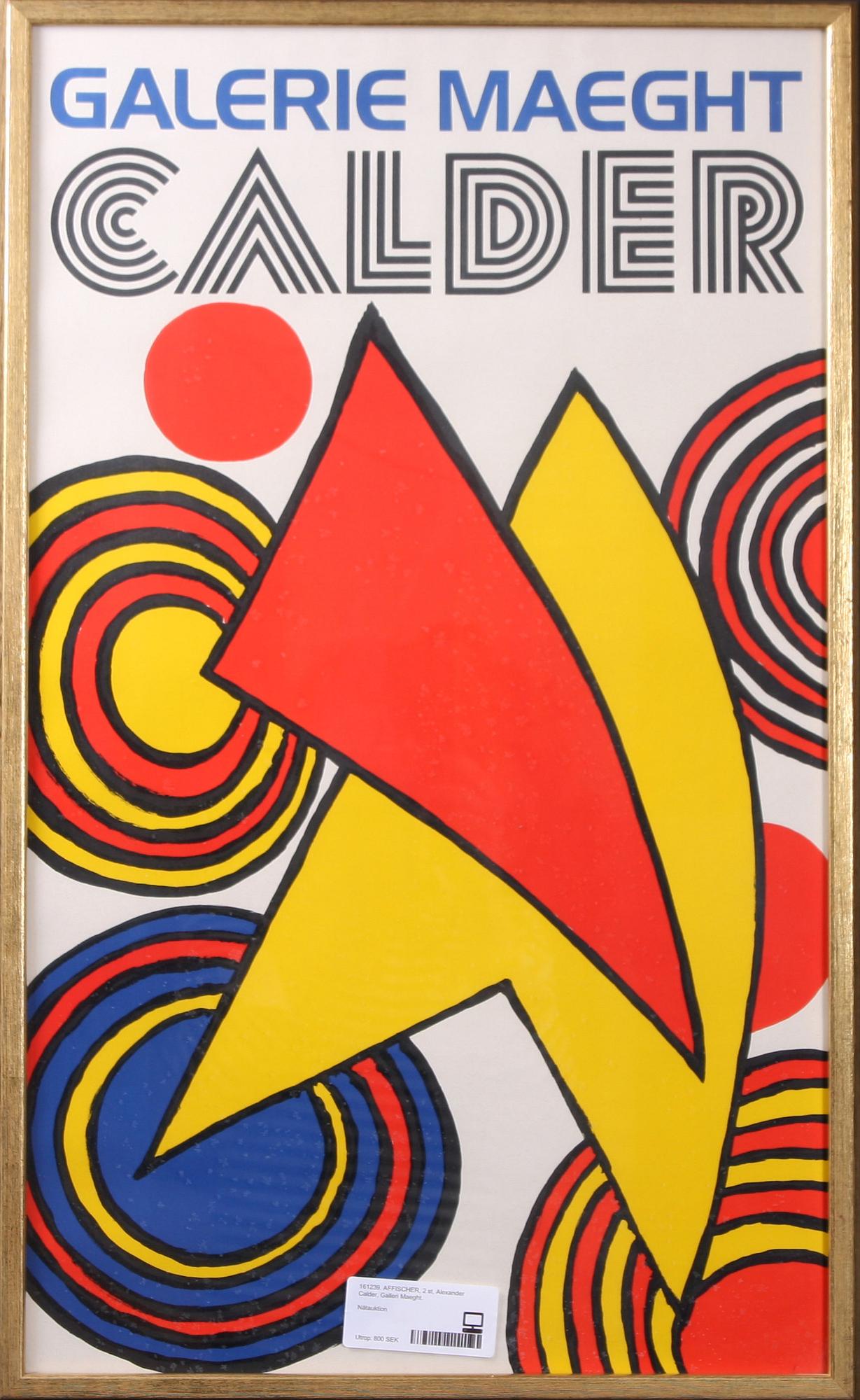 AFFISCHER, 2 st, Alexander Calder, Galleri Maeght.