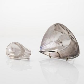 Tapio Wirkkala, A set of two silver bowls, Kultakeskus, Hämeenlinna 1957 ja 1962.