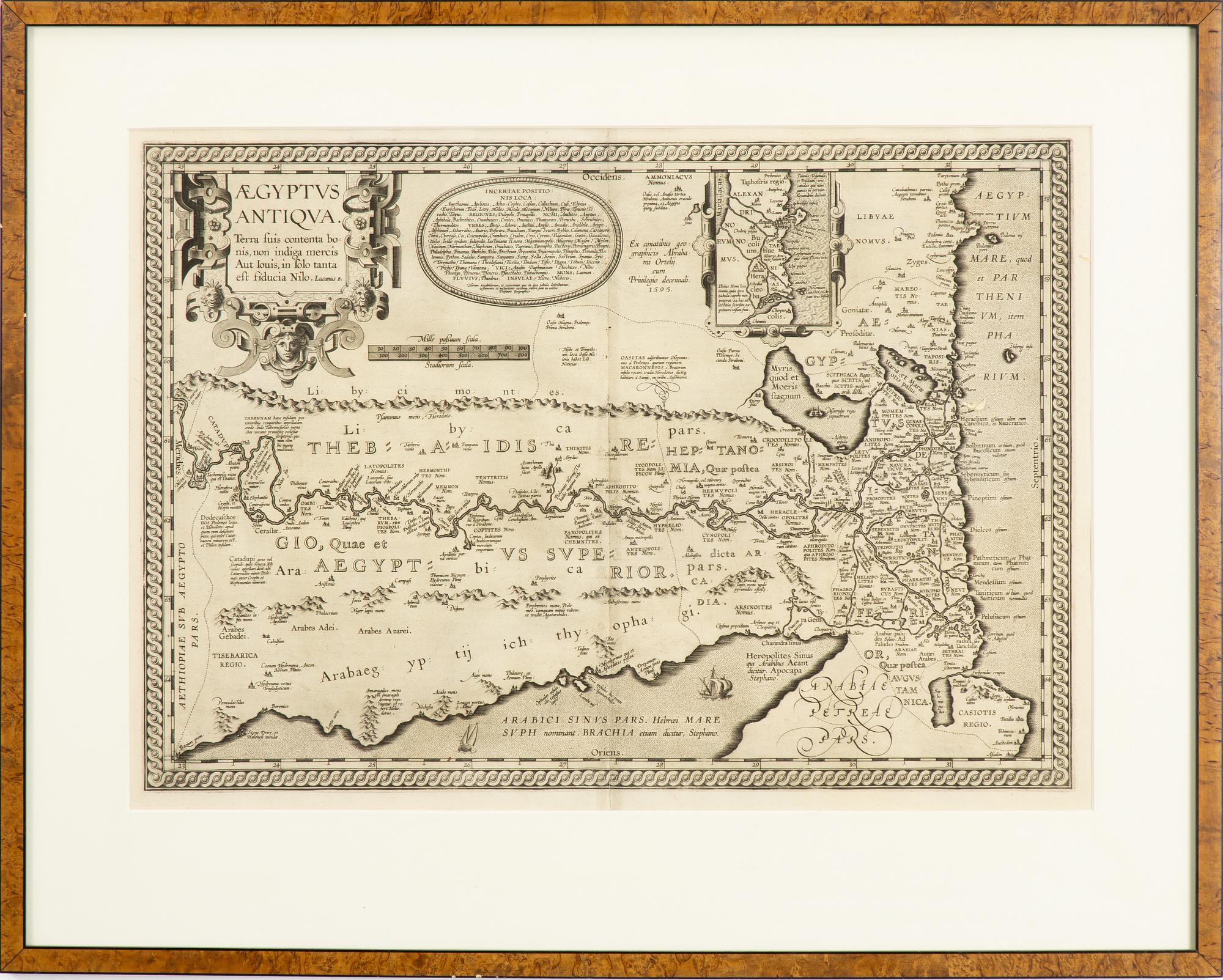 Abraham Ortelius, "AEgyptus Antiqua".