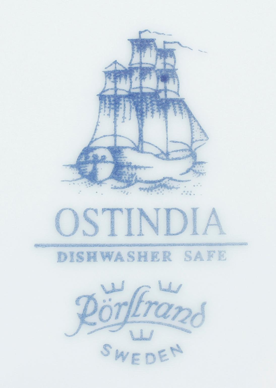 SERVISDELAR, 19 delar. Porslin, Rörstrand "Ostindia".