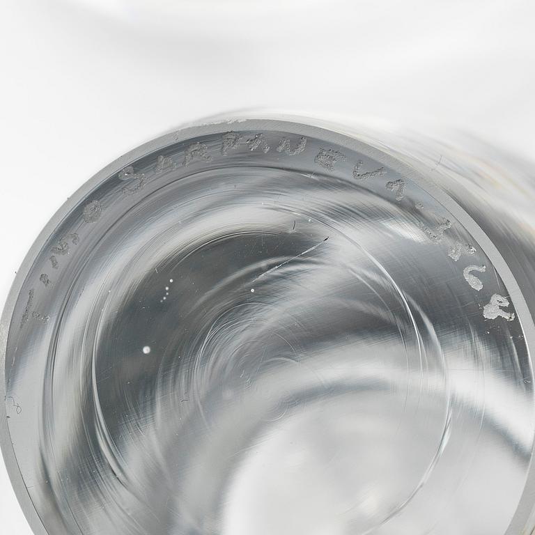 Timo Sarpaneva, an 'Orchid' glass sculpture, signed Timo Sarpaneva Iittala 3568.