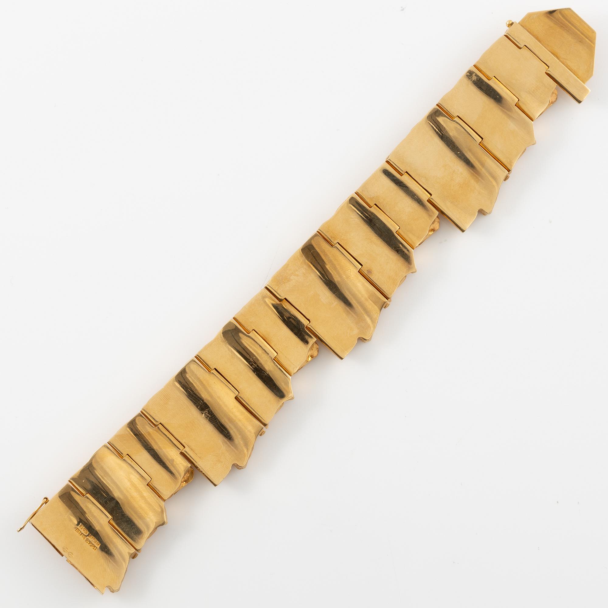 A Björn Weckström bracelet 18K gold "Tenochtitlan", for Lapponia.