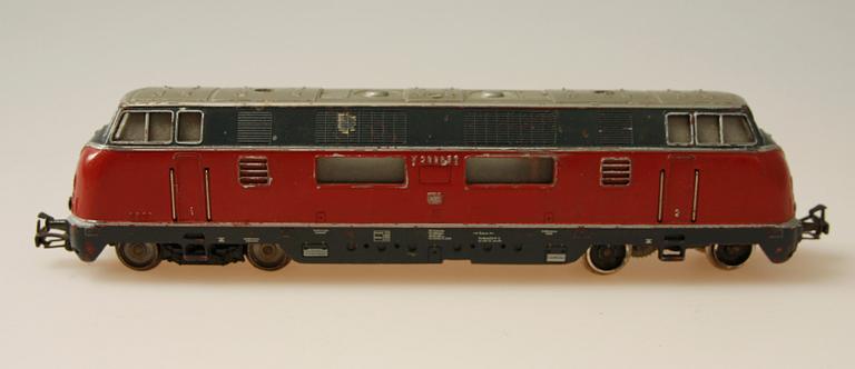ÅNGLOK, 2 st, samt ELLOK, Märklin, 3032, 3005.2/Da800 samt 3021, H0.