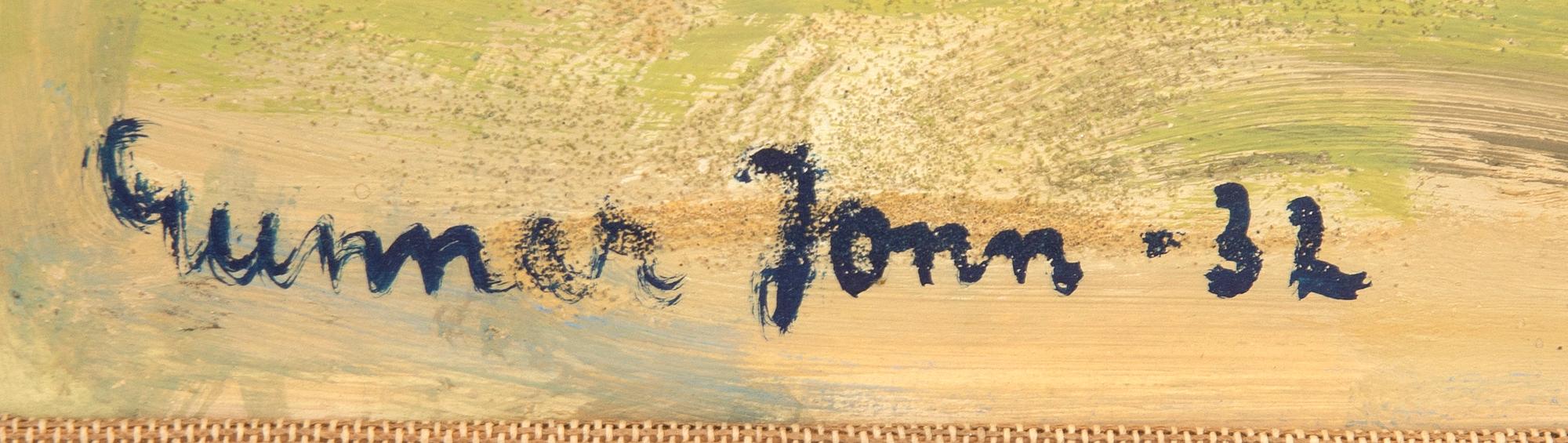 Gunnar Jonn, watercolour signed and dated 32.