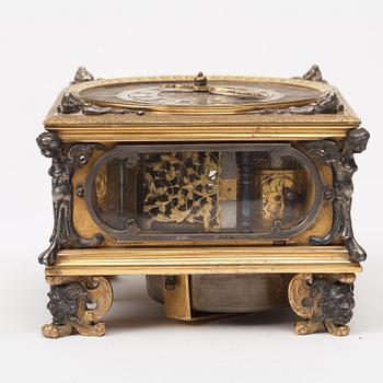 Traveller's Baroque Clock "Polish clock" by N Vogel (clockmaker in Stockholm 1695-1723).