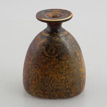 Stig Lindberg, a stoneware vase, Gustavsbergs studio 1975.