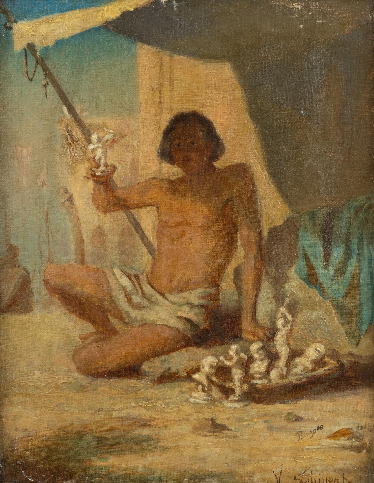 Viktor Schivert, The Street Vendor.