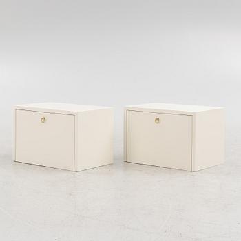 Marie-Louise Sjögren, a pair of wall hanged bedside tables, 21st century.