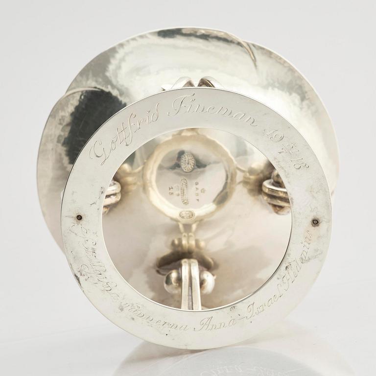 Georg Jensen, a silver bowl, design no 15, Copenhagen 1915-1919.