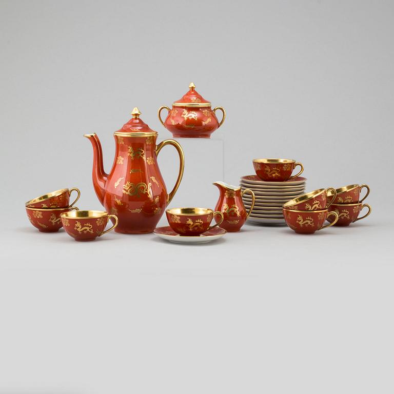 EDWARD HALD, a 12-piece porcelain coffee service by Edward Hald, Karlskrona.