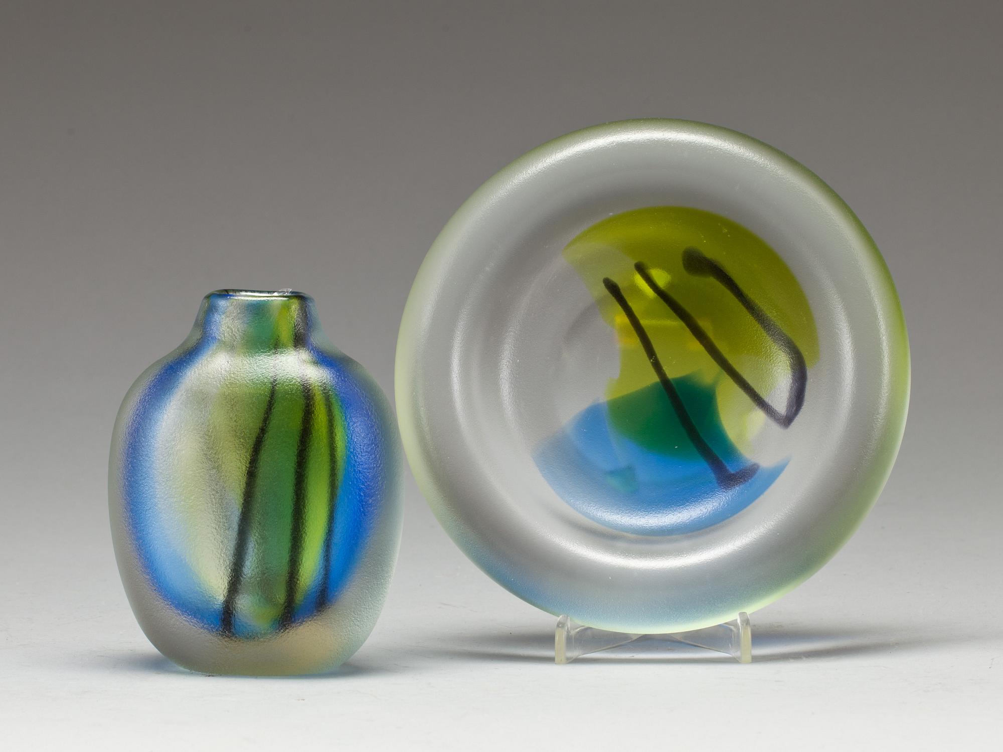 ASKFAT OCH VAS, glas. Göran Wärff. Kosta, Royal Art.
