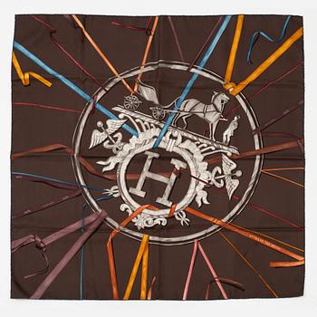 Hermès, an 'Attrape tes Reves' silk scarf.