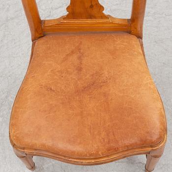 A pair of Swedish transitional chairs, Stockholm, later part 18th century.