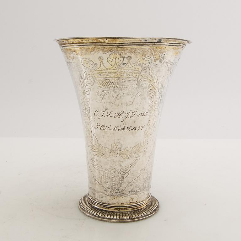 Jonas Aspelin Bägare/Vas sílver Ystad 1797.