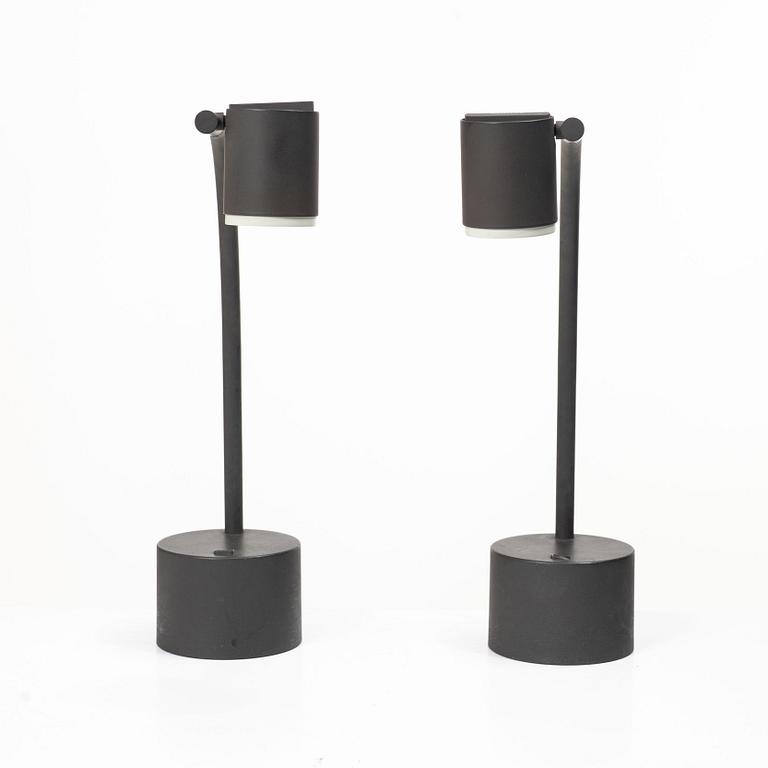 Ettore Sottsass, "Halo Click", bordslampor, 1 par, Philips 1988.