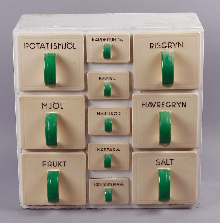 KRYDDHYLLA, flintgods, Rörstrand. 1900-tal.