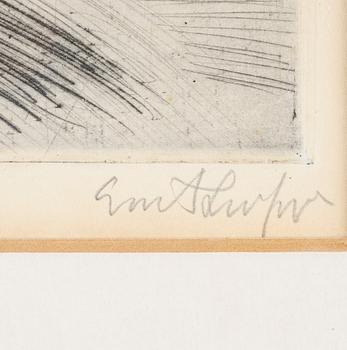 EVERT LUNDQUIST, etsning, signerad och numrerad 14/80.