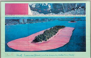 Christo Vladimirov Javacheff, "Surrounded Islands" (Project for Biscayne Bay, Greater Miami, Florida).