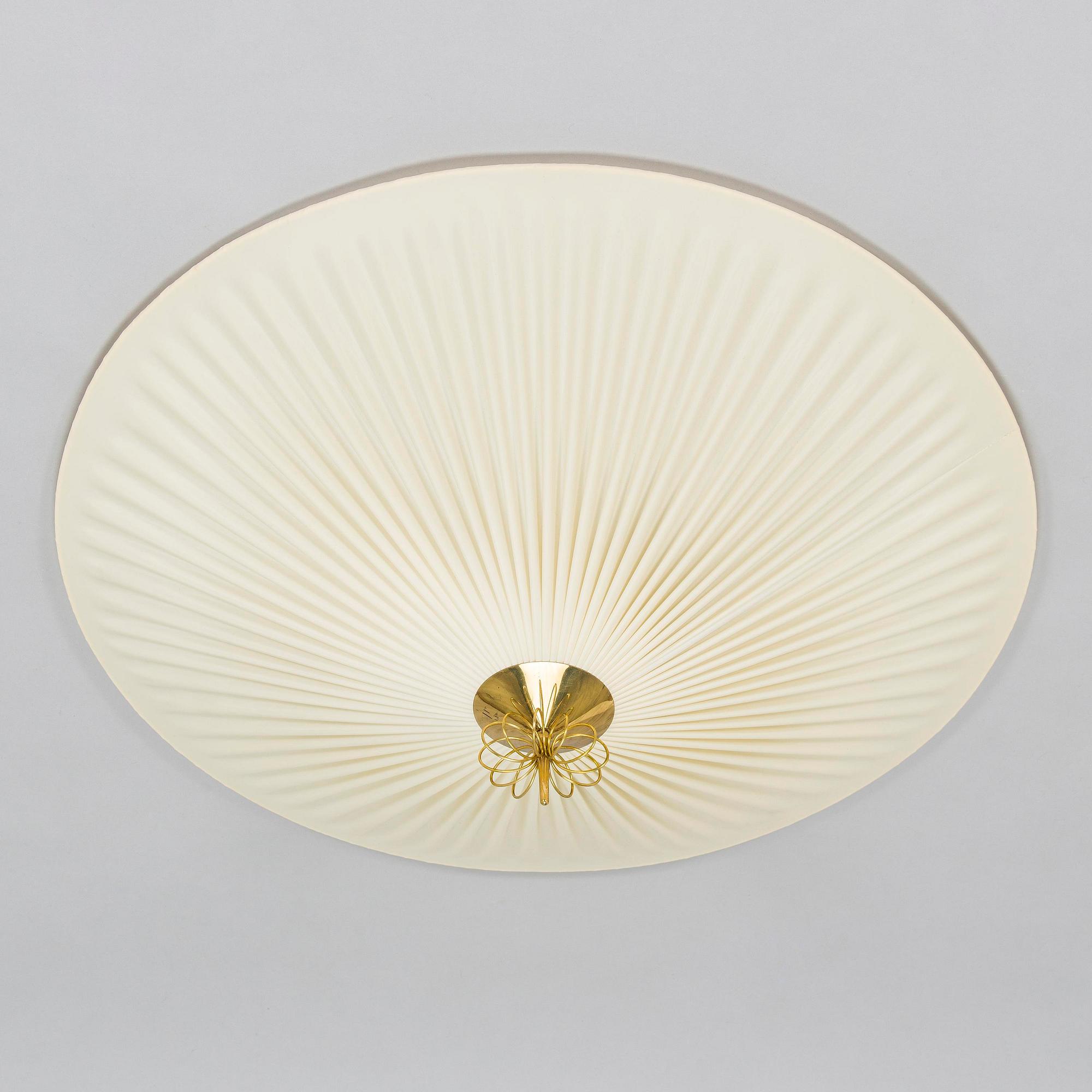 Paavo Tynell, a flush mount model "1076/80220", Idman, Finland, mid-20th century.