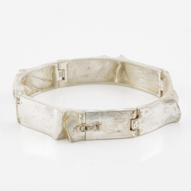 Björn Weckström, bracelet "Ceres", sterling silver, for Lapponia, Finland 1972.