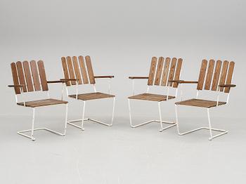 TRÄDGÅRDSGRUPP, 5 delar, Grythyttan. 1900-talets andra hälft.