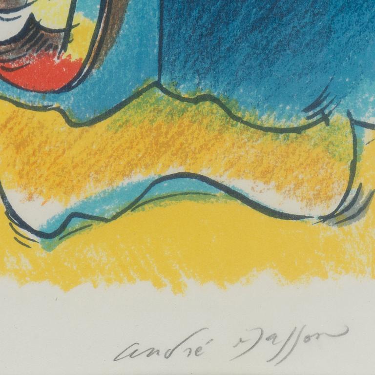 ANDRÉ MASSON, lithograph in color, signed and numbered XXX/C.