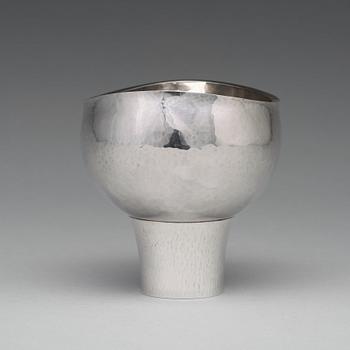 An Atelier Borgila sterling bowl, Stockholm 1966.