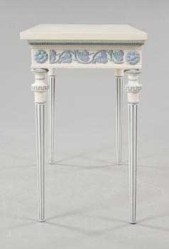 A late gustavian style consol table, early 20th century.