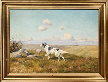 CARL HÖYRUP, olja på duk, sign.