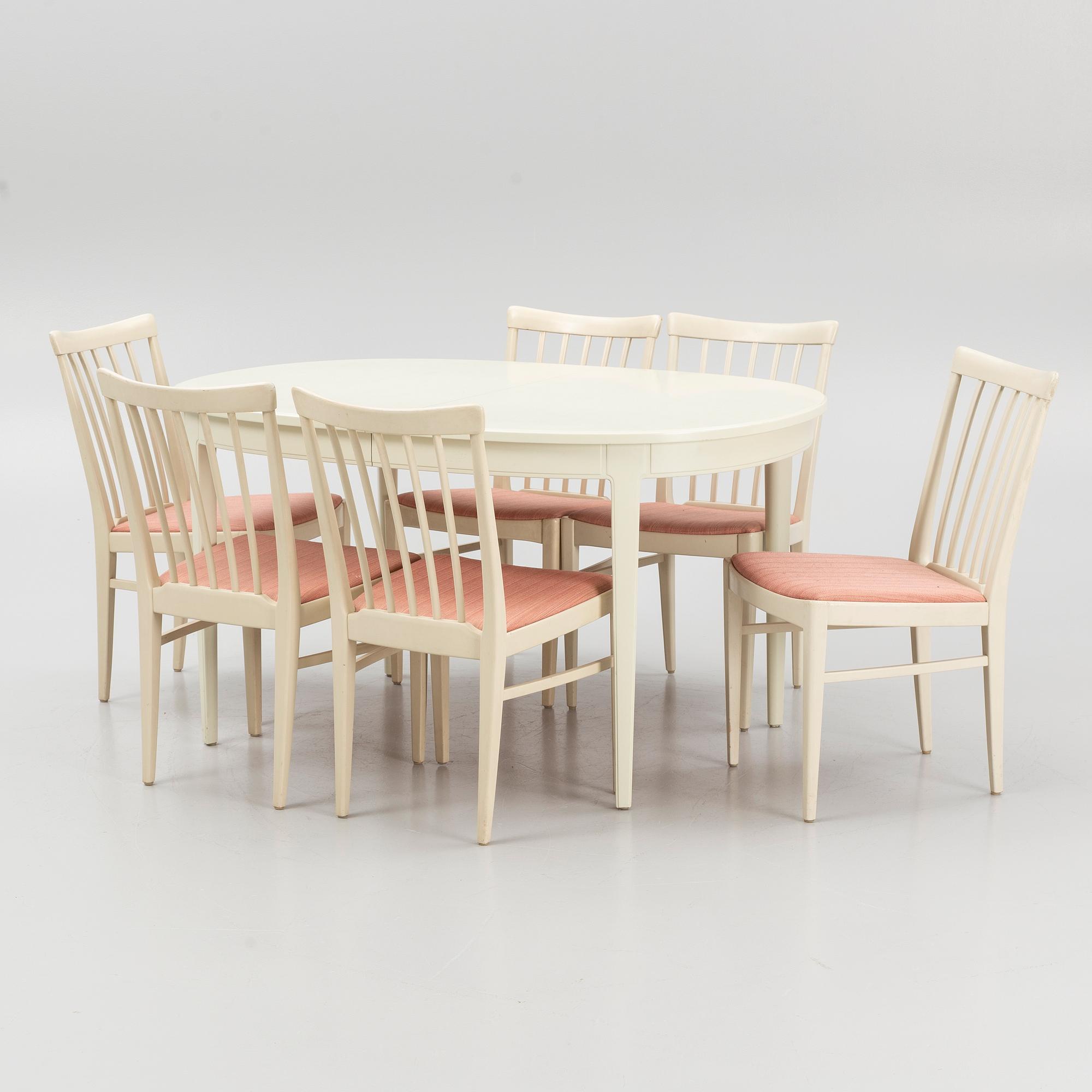 Carl Malmsten, matgrupp, 7 delar, "Herrgården", Bodafors, 1960.