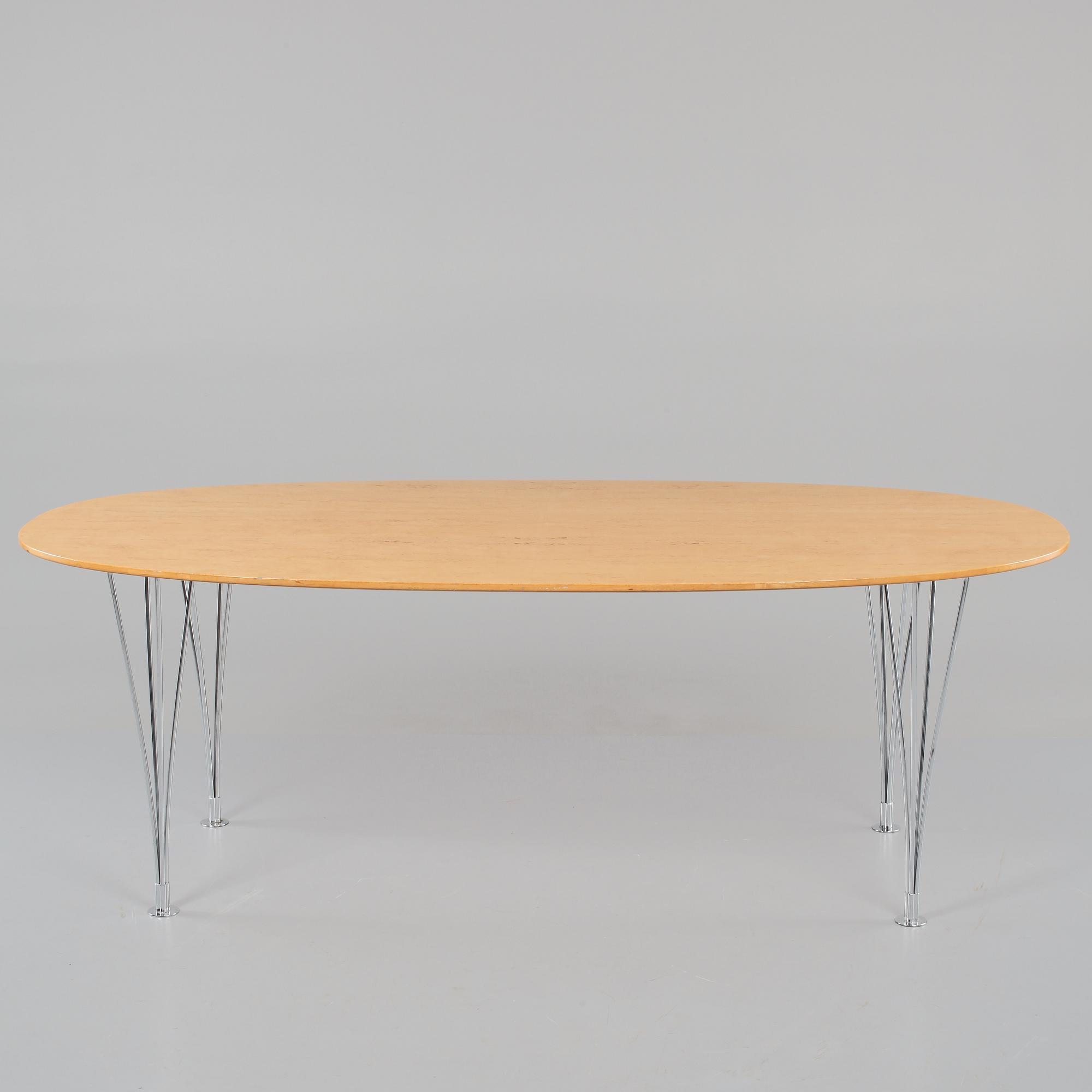 MATBORD, "Superellips", Bruno Mathsson och Piet Hein, Mathsson International, Värnamo, 1900-talets slut.