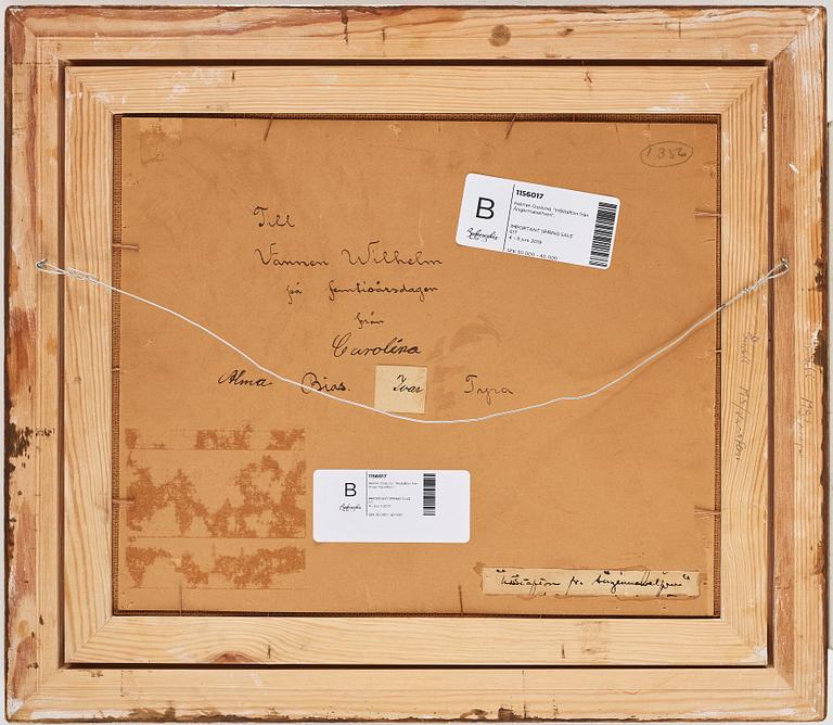 Helmer Osslund, "Höstafton från Ångermanelfven" (Autumn evening, Ångerman river).