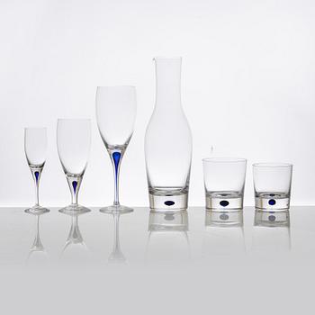 Erika Lagerbielke, a 38-piece glass service, 'Intermezzo', Orrefors.
