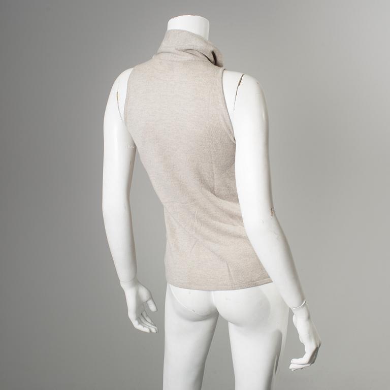 Two cashmere tops by Ralph Lauren.