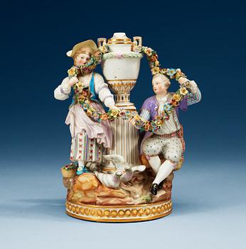 1350. A Meissen figure group, ca 1900.