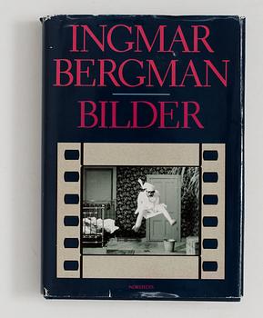 Books, 2 volumes, Ingmar Bergman, "Bilder", Nordstedts förlag AB, Stockholm 1990 and "En filmtrilogi", P.A Nordstedt & söners förlag, Stockholm 1963.