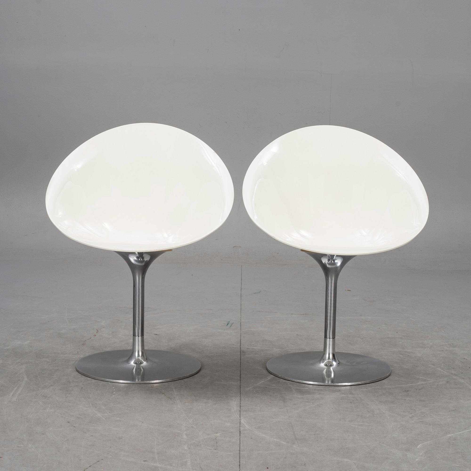 STOLAR, ett par, "Eros", Philippe Starck för Kartell, Italien.