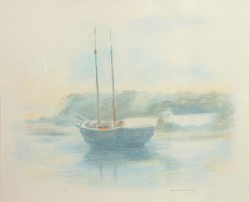 GUSTAV RUDBERG, färglitografi, sign och numr 241/250.