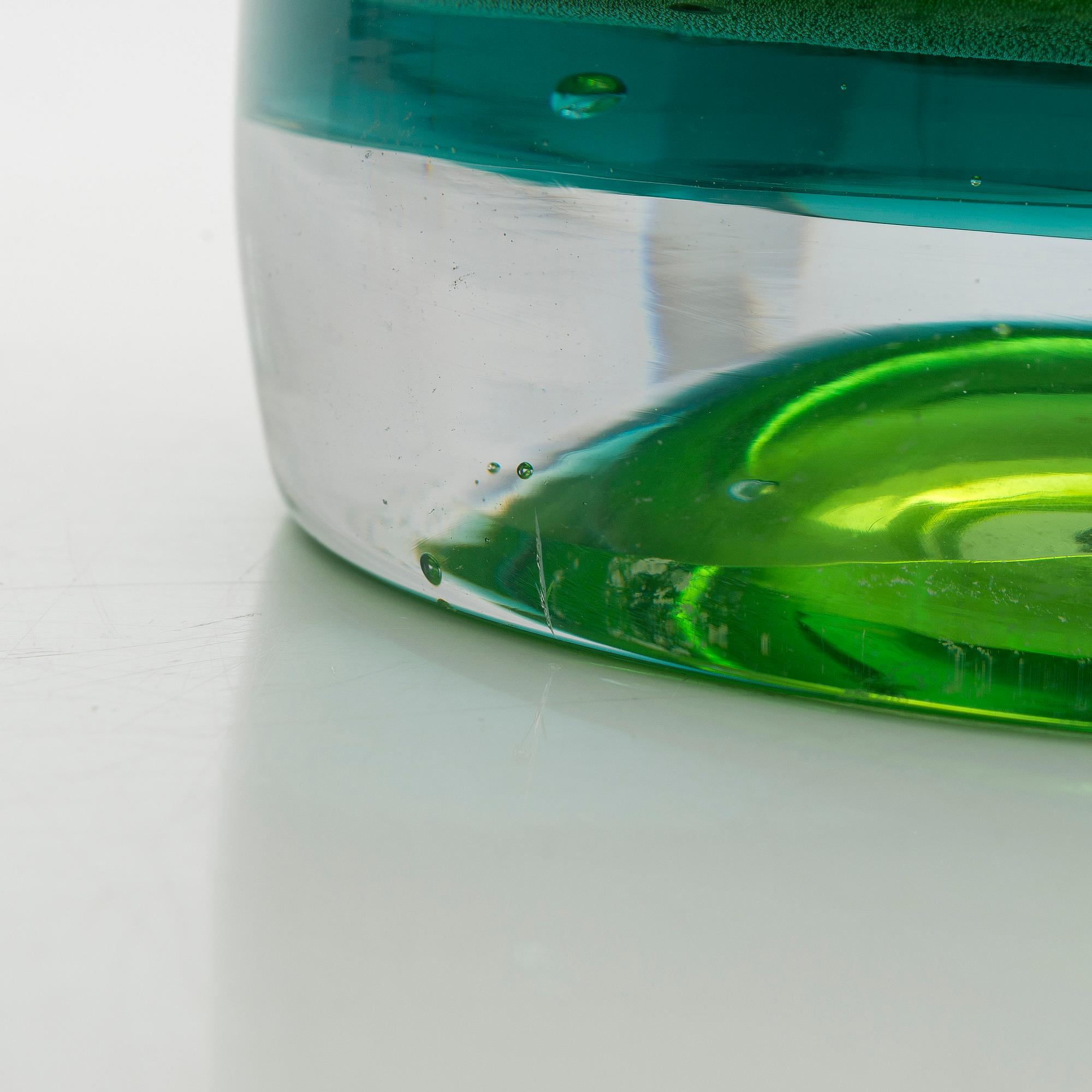 Oiva Toikka, "Pampula" malja / veistos, signeerattu Oiva Toikka Nuutajärvi Notsjö.